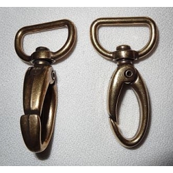 Karabinek, karabińczyk K-45 do 23mm brązowy (id: 1746)